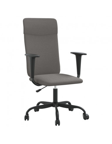 Sedia da Ufficio Regolabile Grigio Scuro in Rete e Similpelle