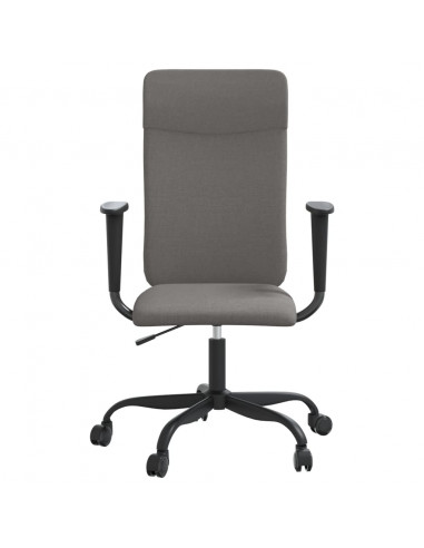 Sedia da Ufficio Regolabile Grigio Scuro in Rete e Similpelle