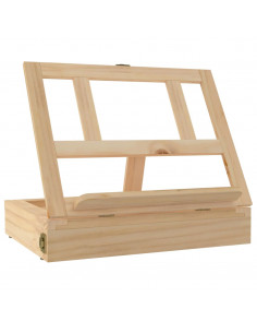 Cavalletto Tavolo Cassetto 33,5x25,5x7 cm Legno Massello Pino 2