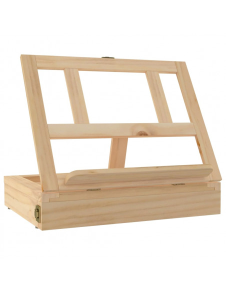 Cavalletto Tavolo Cassetto 33,5x25,5x7 cm Legno Massello Pino