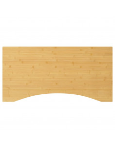 Piano Scrivania 110x55x4 cm in Bambù 2