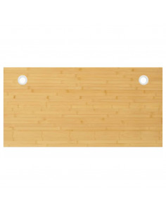 Piano Scrivania 100x50x2,5 cm in Bambù 2