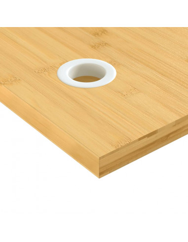 Piano Scrivania 100x50x2,5 cm in Bambù