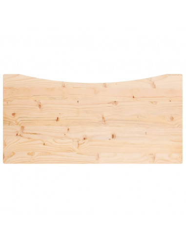 Piano Scrivania 110x55x2,5 cm in Legno Massello di Pino