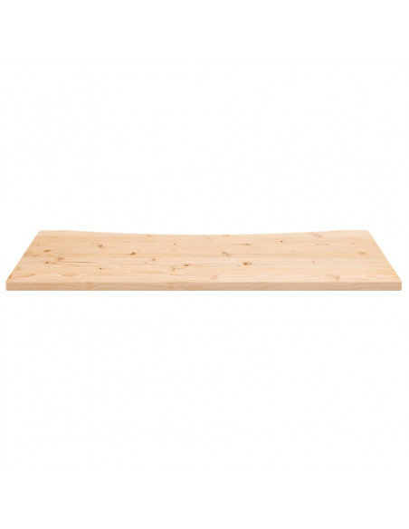 Piano Scrivania 100x50x2,5 cm in Legno Massello di Pino