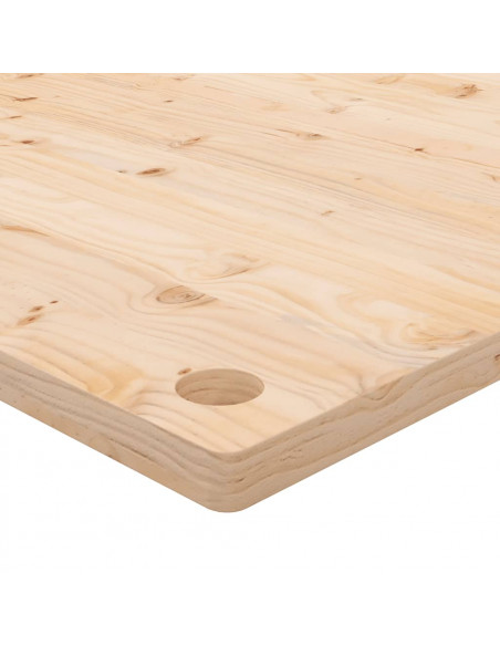 Piano Scrivania 110x55x2,5 cm in Legno Massello di Pino