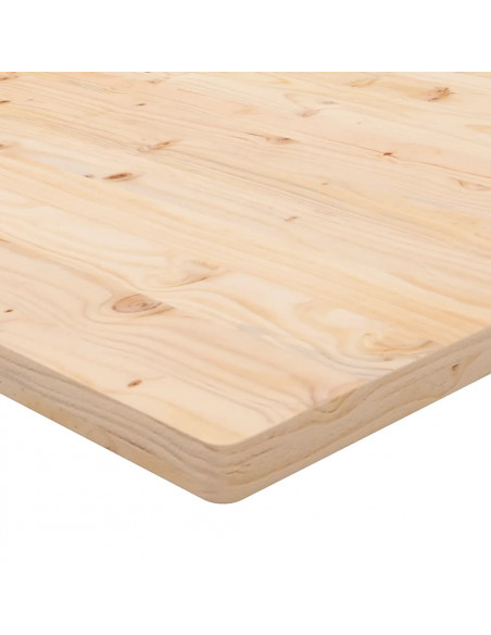 Piano Scrivania 80x40x2,5 cm in Legno Massello di Pino