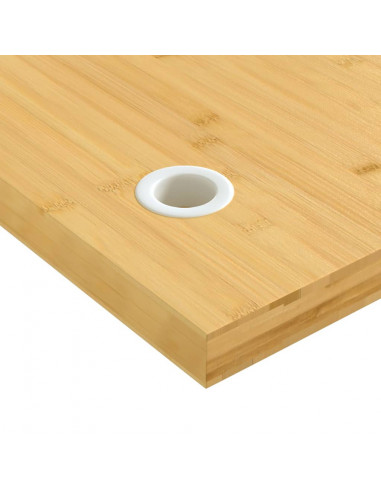 Piano Scrivania 80x40x4 cm in Bambù