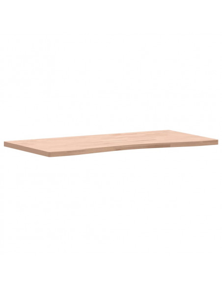 Piano per Scrivania 100x(45-50)x2,5 cm Legno Massello di Faggio