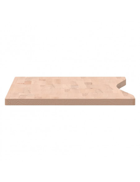 Piano per Scrivania 100x(45-50)x2,5 cm Legno Massello di Faggio