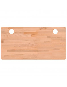 Piano per Scrivania 100x50x1,5 cm in Legno Massello di Faggio 2
