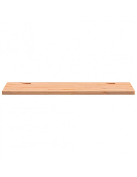 Piano Scrivania 110x60x2,5 cm in Legno Massello di Faggio