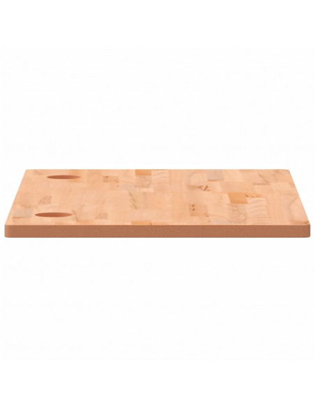 Piano Scrivania 110x60x2,5 cm in Legno Massello di Faggio