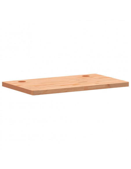 Piano Scrivania 100x60x4 cm in Legno Massello di Faggio