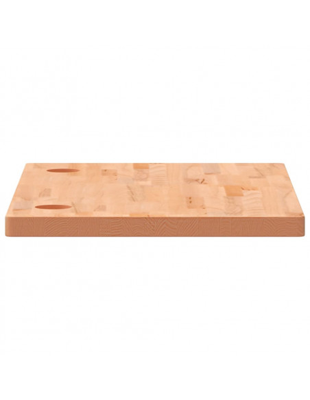 Piano Scrivania 100x60x4 cm in Legno Massello di Faggio
