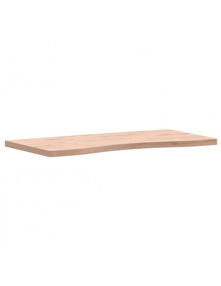 Piano per Scrivania 80x(36-40)x2,5 cm Legno Massello di Faggio