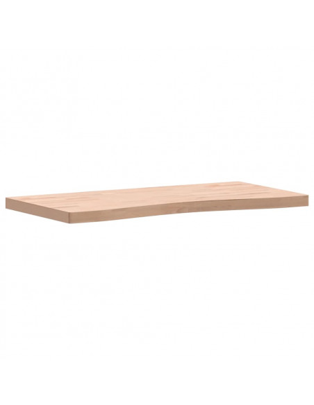 Piano per Scrivania 100x(45-50)x4 cm Legno Massello di Faggio