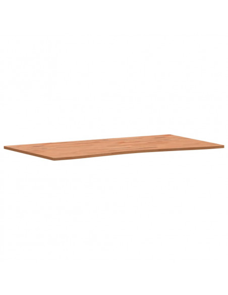 Piano per Scrivania 110x(55-60)x1,5 cm Legno Massello di Faggio