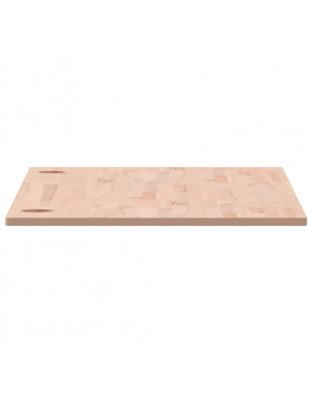 Piano per Scrivania 110x55x1,5 cm in Legno Massello di Faggio