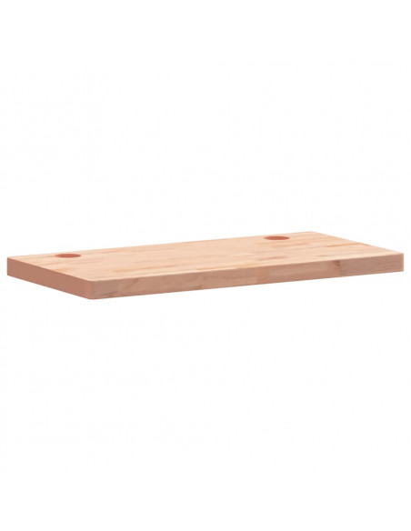 Piano Scrivania 100x50x4 cm in Legno Massello di Faggio