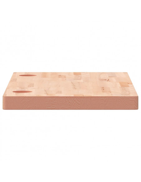 Piano Scrivania 100x50x4 cm in Legno Massello di Faggio
