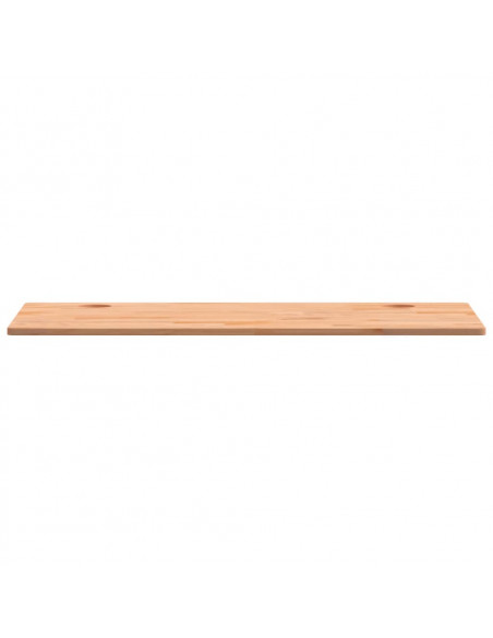 Piano per Scrivania 100x60x1,5 cm in Legno Massello di Faggio