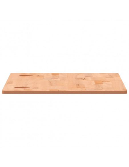 Piano per Scrivania 100x60x1,5 cm in Legno Massello di Faggio