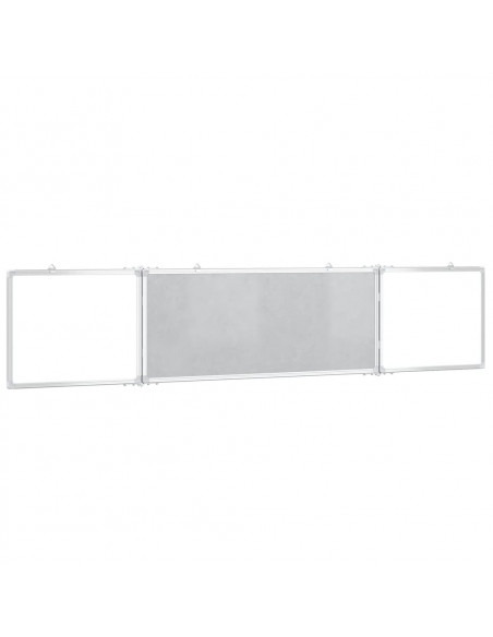 Lavagna Magnetica Pieghevole 200x40x1,7 cm in Alluminio