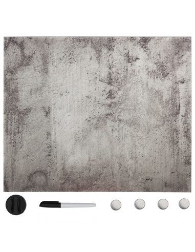 Lavagna Magnetica a Parete in Vetro 50x50 cm