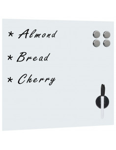 Lavagna Magnetica a Parete in Vetro 60x60 cm 2