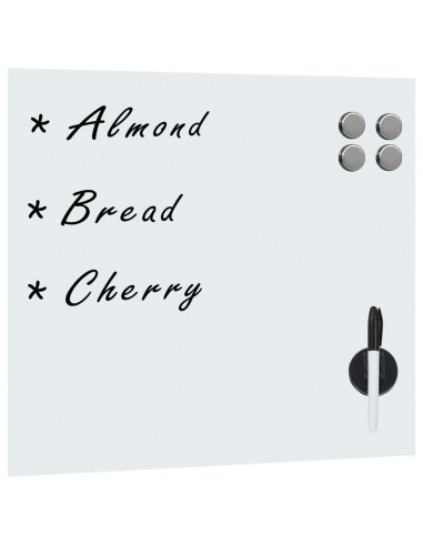 Lavagna Magnetica a Parete in Vetro 60x60 cm