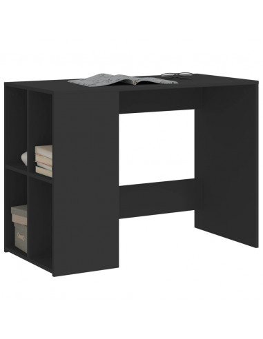 Scrivania Nera 102x50x75 cm in Legno Multistrato