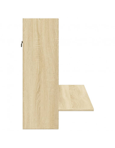 Scrivania a Parete Rovere Sonoma 105x48x75 cm Legno Multistrato
