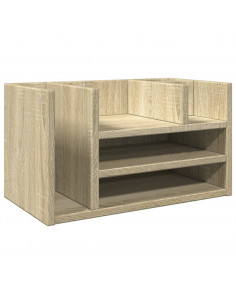 Organizer Scrivania Rovere Sonoma 44,5x24x25 Legno Multistrato 2
