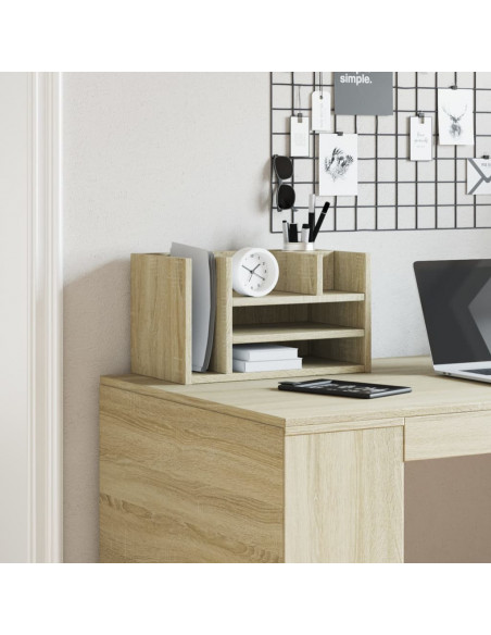 Organizer Scrivania Rovere Sonoma 44,5x24x25 Legno Multistrato