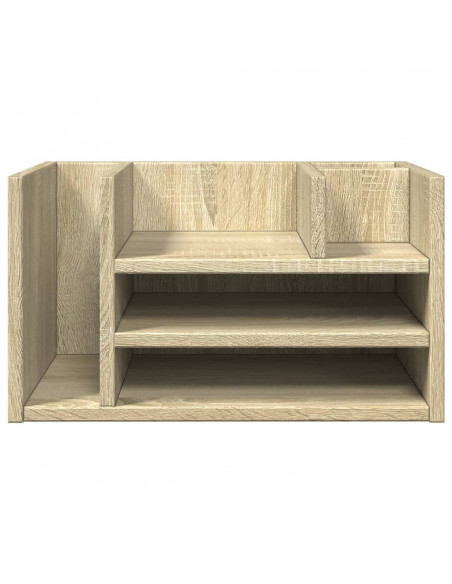 Organizer Scrivania Rovere Sonoma 44,5x24x25 Legno Multistrato