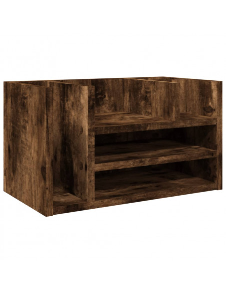 Organizer Scrivania Rovere Fumo 44,5x24x25cm Legno Multistrato