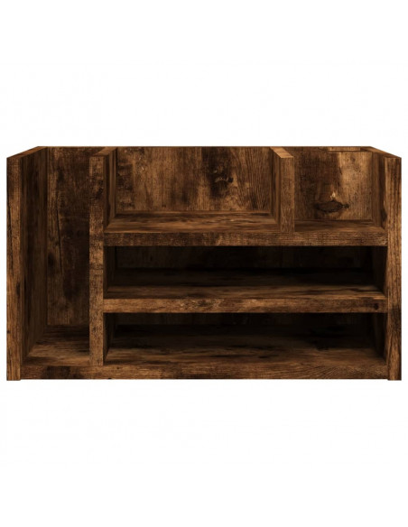 Organizer Scrivania Rovere Fumo 44,5x24x25cm Legno Multistrato