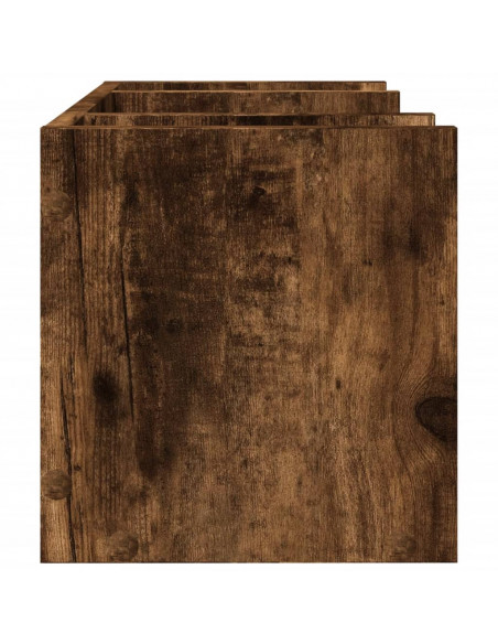 Organizer Scrivania Rovere Fumo 44,5x24x25cm Legno Multistrato