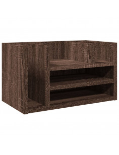 Organizer Scrivania Rovere Marrone 44,5x24x25 Legno Multistrato 2