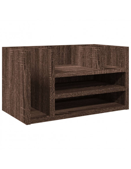 Organizer Scrivania Rovere Marrone 44,5x24x25 Legno Multistrato
