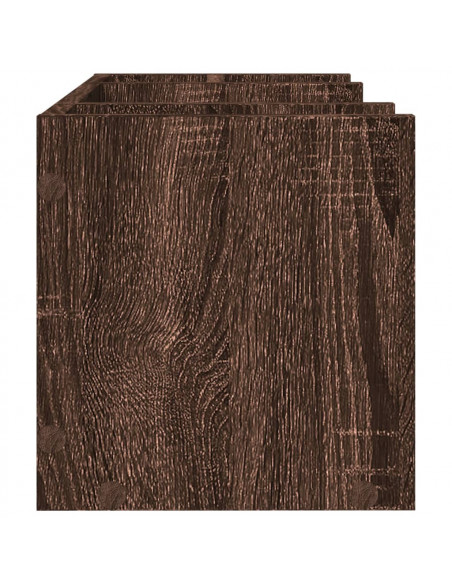Organizer Scrivania Rovere Marrone 44,5x24x25 Legno Multistrato