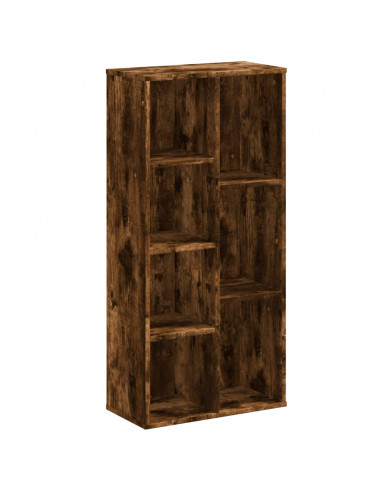 Libreria Rovere Fumo 50x25x105 cm in Legno Multistrato