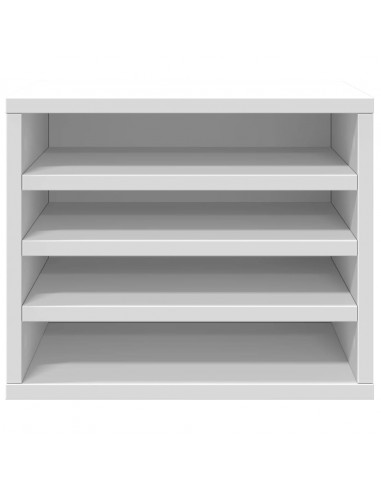 Organizer per la Scrivania Bianco 36x26x29,5 cm in Multistrato