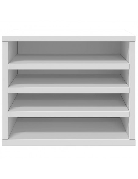 Organizer per la Scrivania Bianco 36x26x29,5 cm in Multistrato