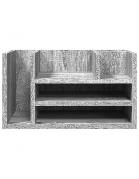 Organizer Scrivania Grigio Sonoma 44,5x24x25 Legno Multistrato
