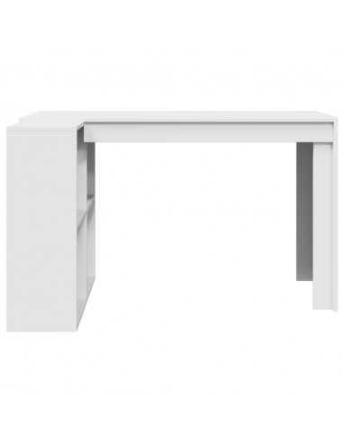 Scrivania Bianca 123,5x73,5x75 cm in Legno Multistrato