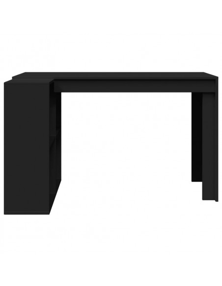 Scrivania Nera 123,5x73,5x75 cm in Legno Multistrato