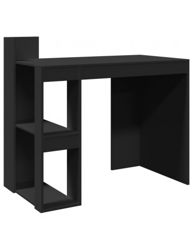 Scrivania Ufficio Nera 103,5x56,5x94 cm in Legno Multistrato