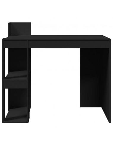 Scrivania Ufficio Nera 103,5x56,5x94 cm in Legno Multistrato